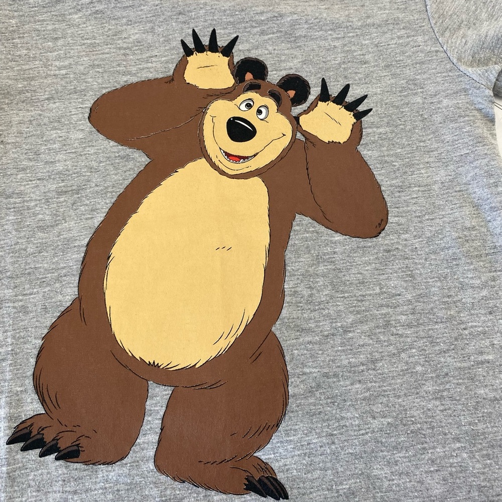 Masha. And the Bear. Crew Neck short Sleeve T-Shirt